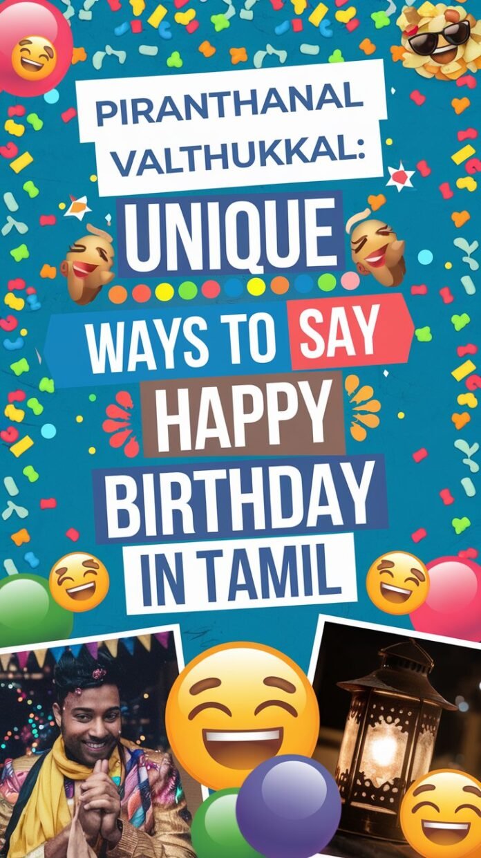 Happy Birthday in Tamil