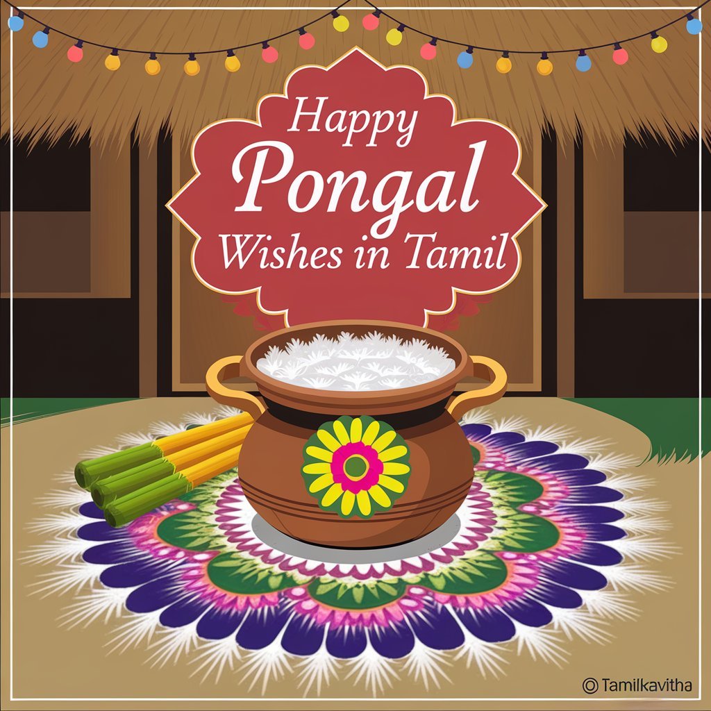 Happy Pongal Wishes in Tamil