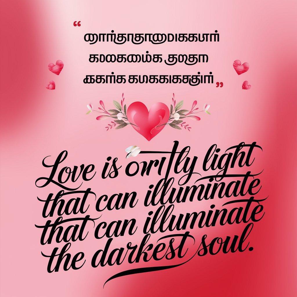 Love Impress Quotes in Tamil