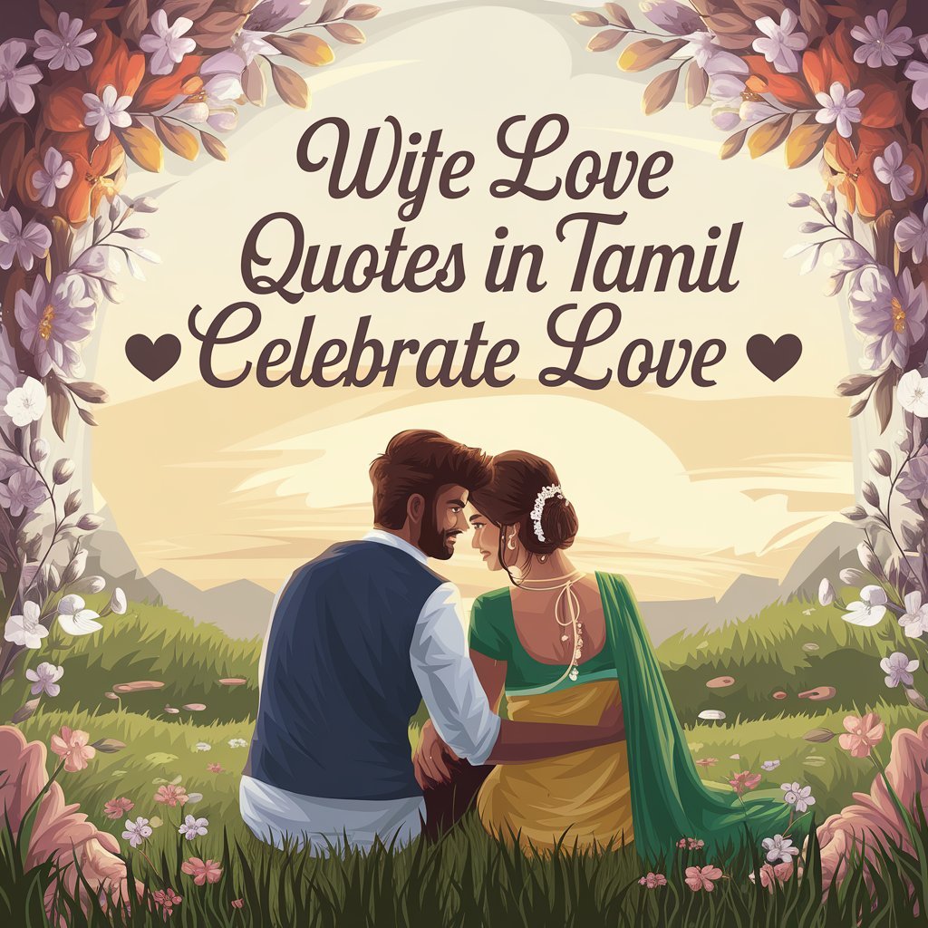 Wife Love Quotes in Tamil