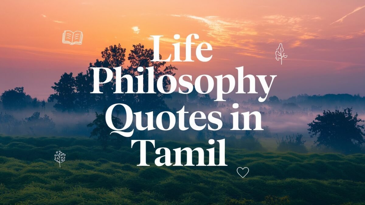 Life Philosophy Quotes in Tamil