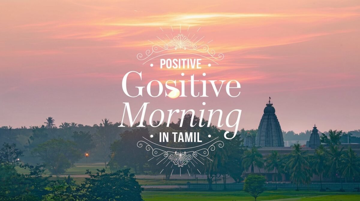 Positive Good Morning in Tamil